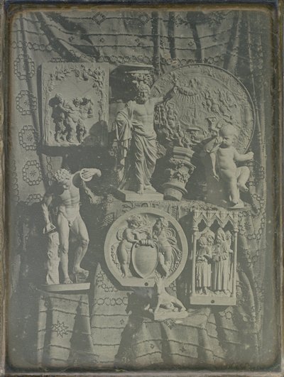 Stilleven met Gipsafgietsels door Baron Armand Pierre Séguier